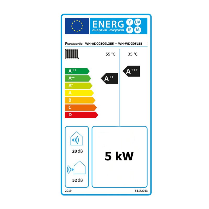 Panasonic Aquarea LT Wärmepumpe M. Kombi-Hydromodul - WH-ADC0509L